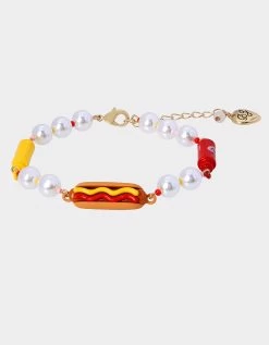 KITSCH COOKOUT HOT DOG BRACELET MULTI