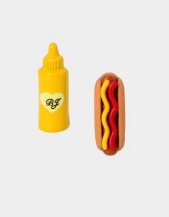 KITSCH COOKOUT HOT DOG MISMATCH STUDS MULTI