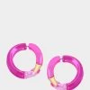 CHARM SCHOOL PENCIL EARRINGS PINK