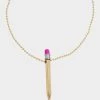 CHARM SCHOOL PENCIL PENDANT GOLD