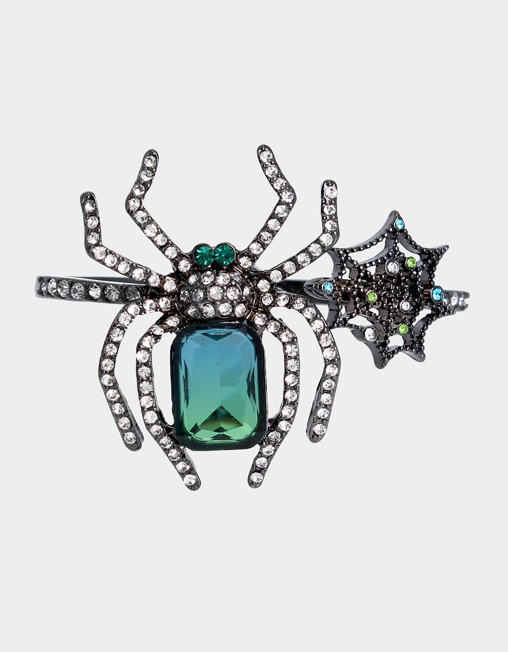 RICH WITCH SPIDER BANGLE GREEN