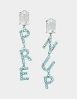 PRENUP LINEAR EARRINGS CRYSTAL