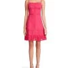 Betsey Johnson Snap Front Cotton Canvas Slip Dress