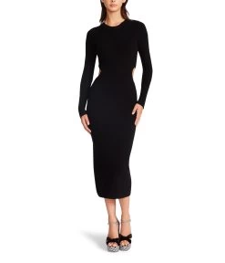 Betsey Johnson Sweater Knit Midi Dress W/ Cutout Sides
