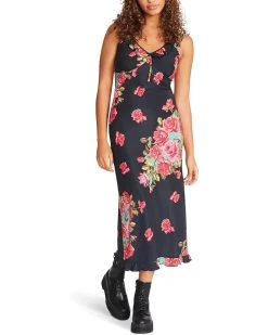 Betsey Johnson Flroal Crepe Midi Dress