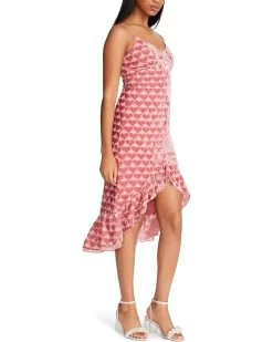 Betsey Johnson Burnout Heart Velvet Midi Dress