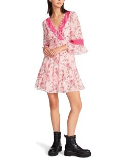 Betsey Johnson Bush Gardens Printed Georgette Dress