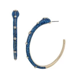 Betsey Johnson Snake Large Hoop Earrings