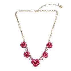 Betsey Johnson Rose Frontal Necklace
