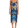 Betsey Johnson Butterfly Sequin Slip Dress