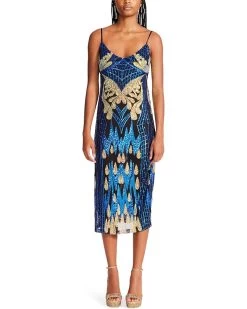 Betsey Johnson Butterfly Sequin Slip Dress