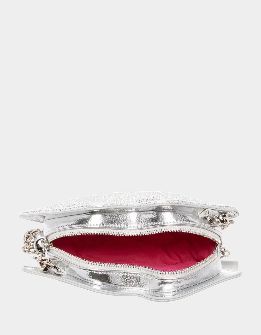 KITSCH READ MY LIPS CROSSBODY SILVER - Image 6