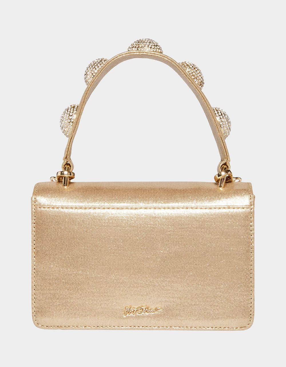 X MARKS THE SPOT TOP HANDLE BAG GOLD - Image 6