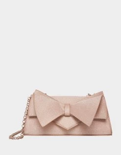 ANGULAR BOW CONVERTIBLE BAG CHAMPAGNE
