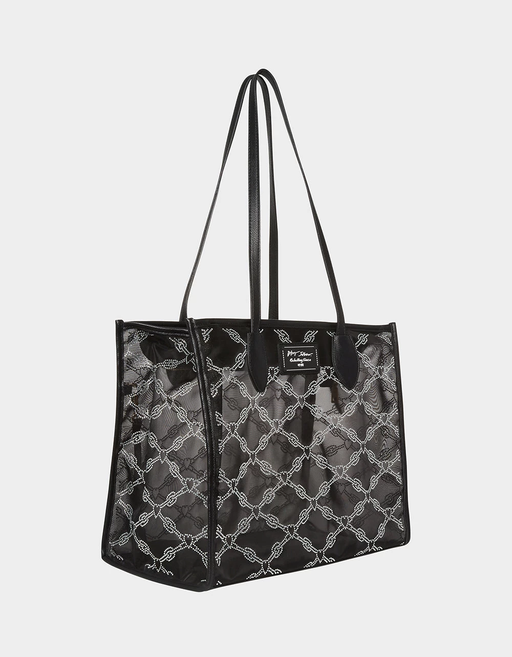 GLAM MESH STONE TOTE BLACK - Image 3