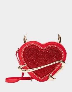 KITSCH DEVIL IN THE DETAILS CROSSBODY RED