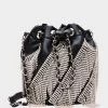 FRINGE BENEFITS BUCKET CROSSBODY BLACK