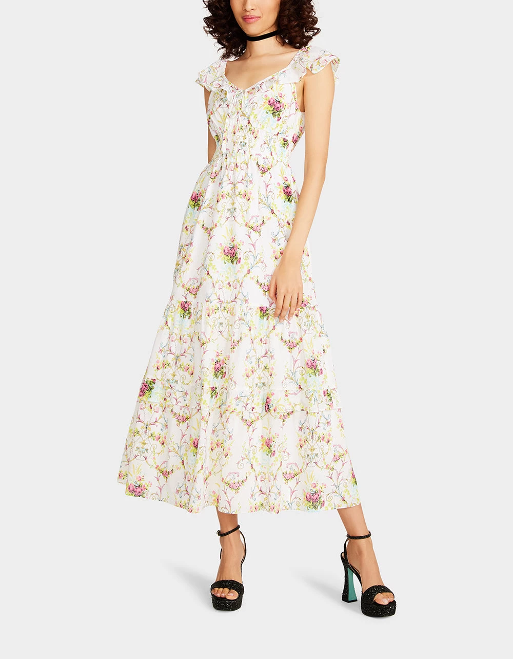 VINE AND DINE MAXI DRESS WHITE