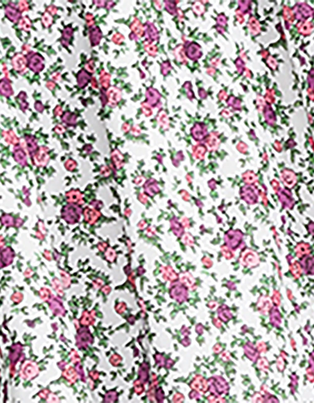 VINTAGE DITSY FLORAL MINI DRESS WHITE MULTI - Image 7