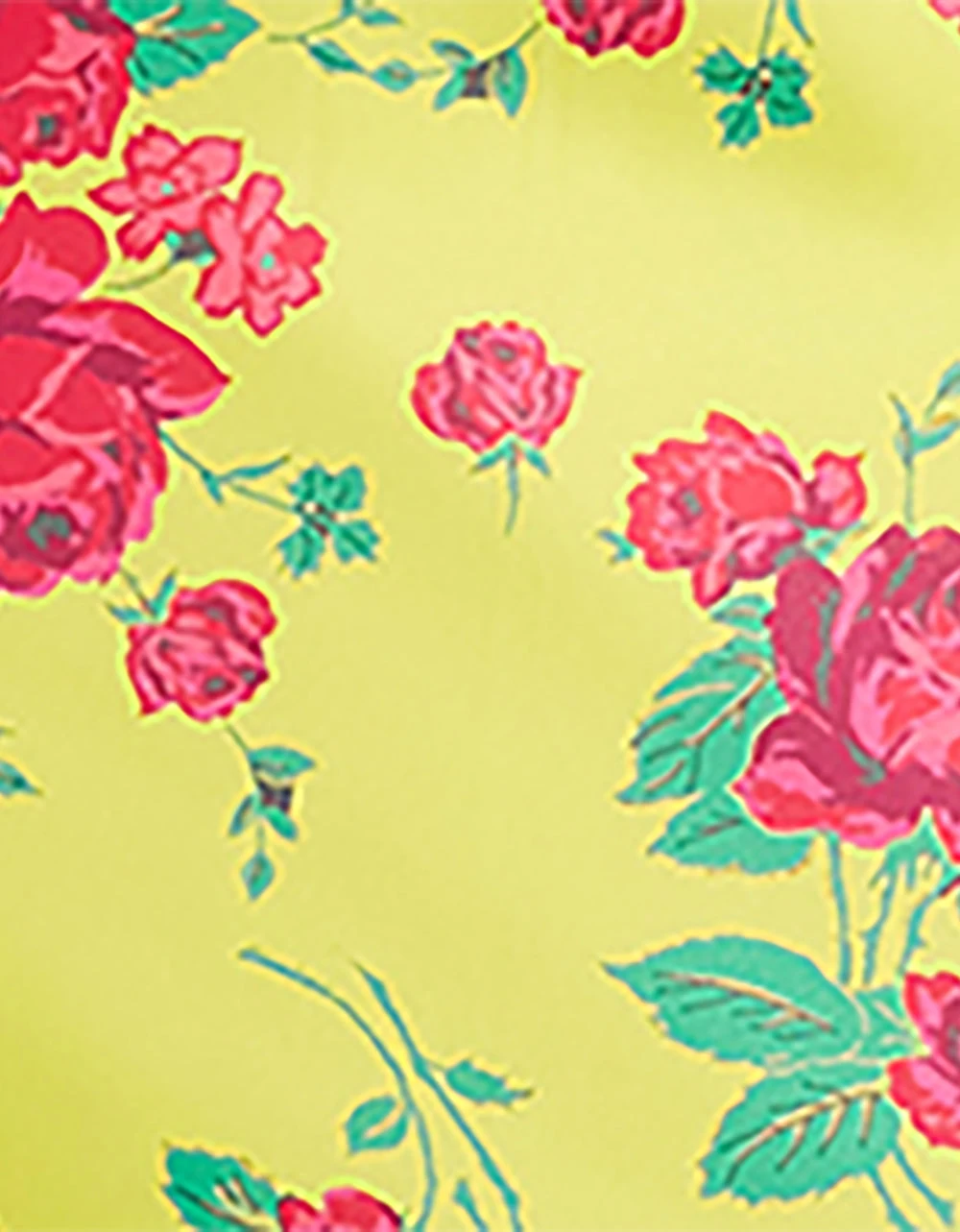 BETSEYS PAINTED ROSE MIDI DRESS LIME - Image 7