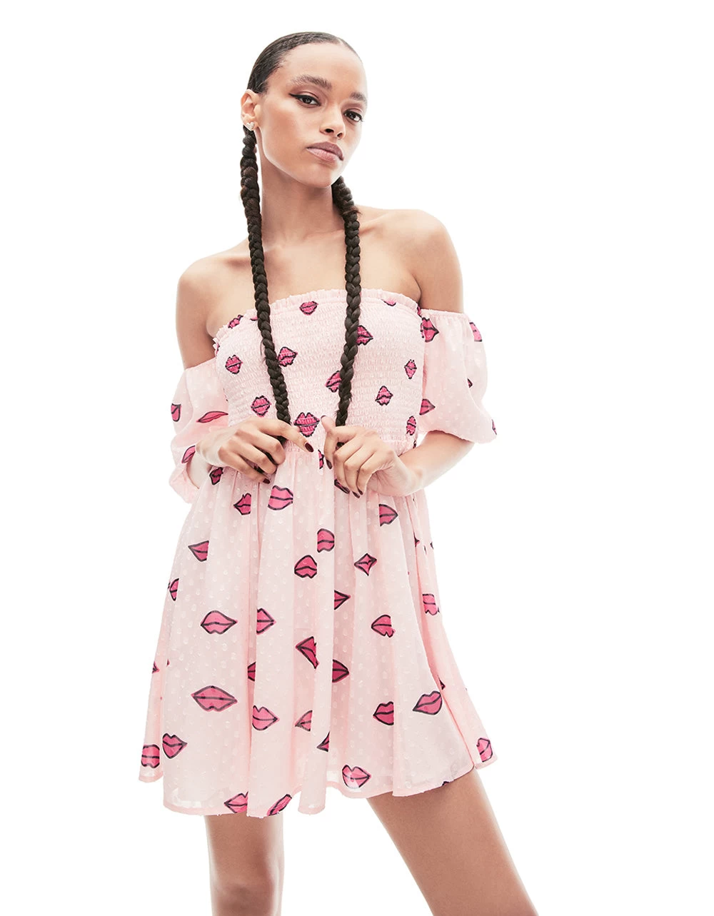 PUCKER UP MINI DRESS PINK - Image 2