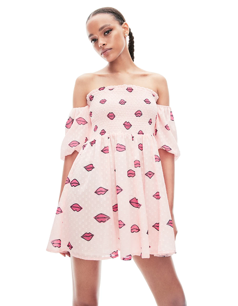 PUCKER UP MINI DRESS PINK - Image 3