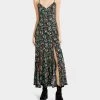 ADDISON MIDI DRESS FLORAL BLACK