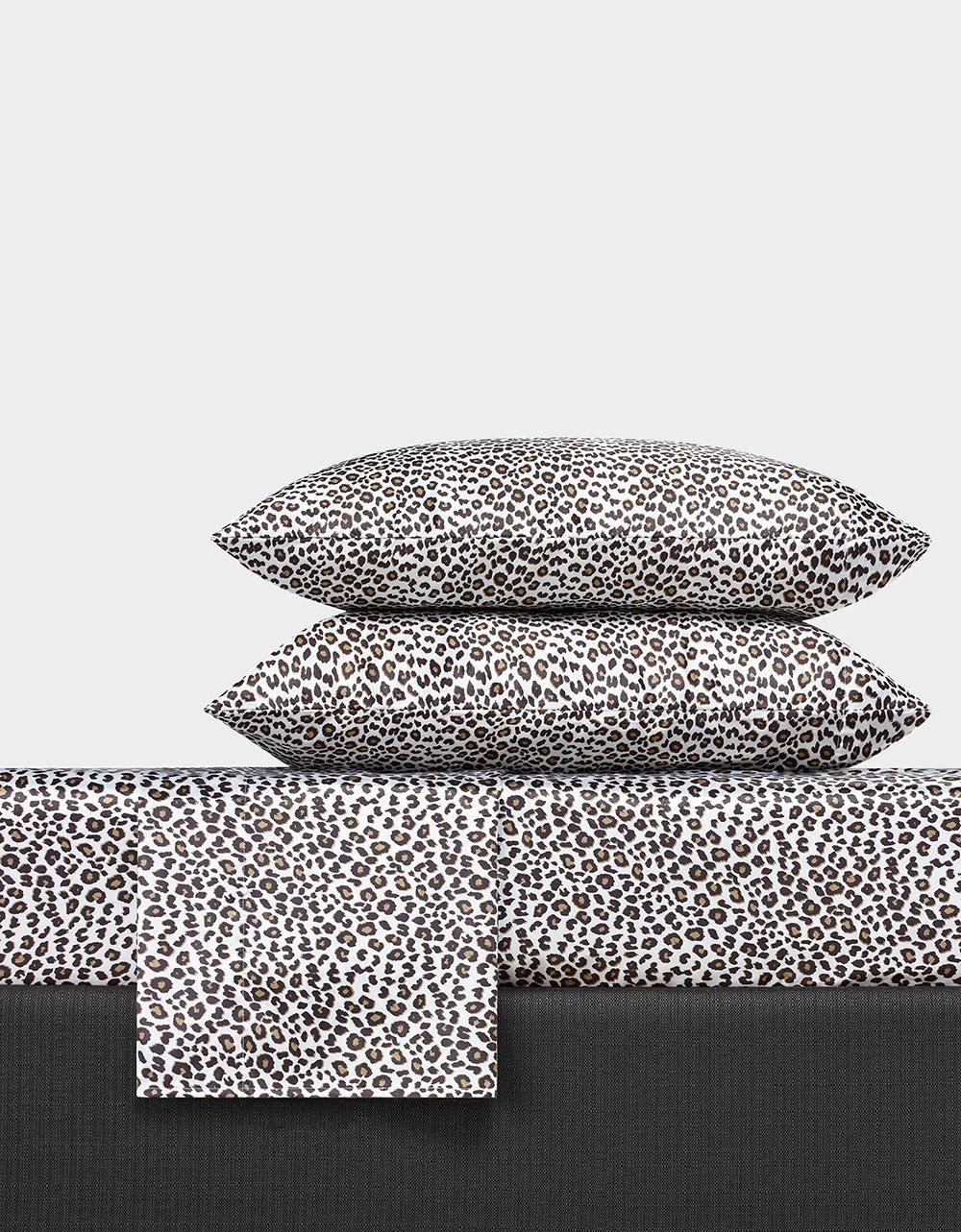 BETSEYS LEOPARD CHARCOAL KING SHEET SET MULTI