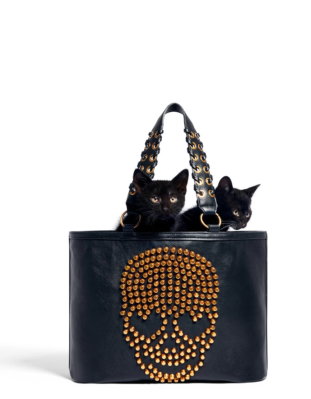 THICK SKULLED TOTE BLACK - Image 2