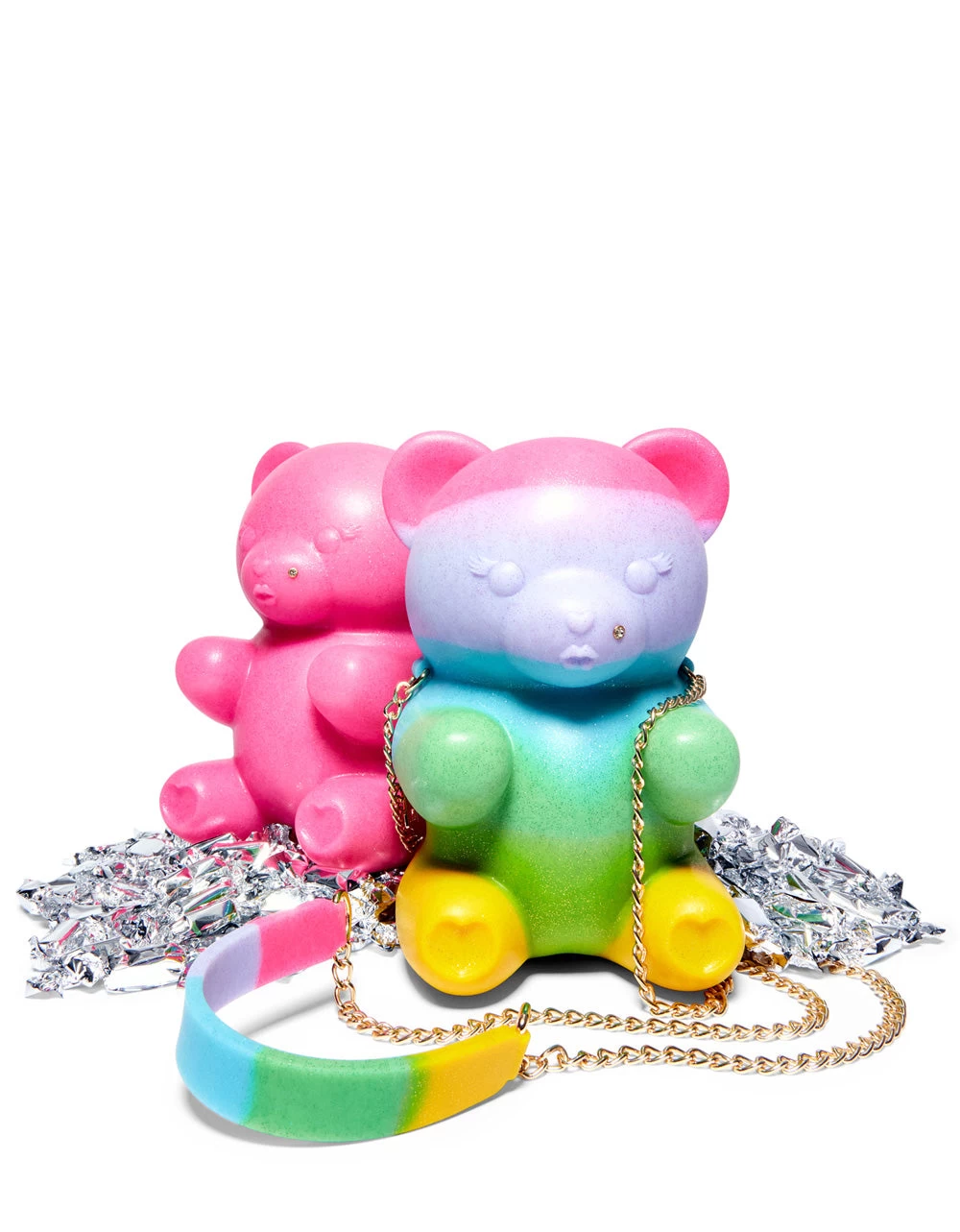 KITSCH BEAR NECESSITY CROSSBODY RAINBOW MULTI - Image 4