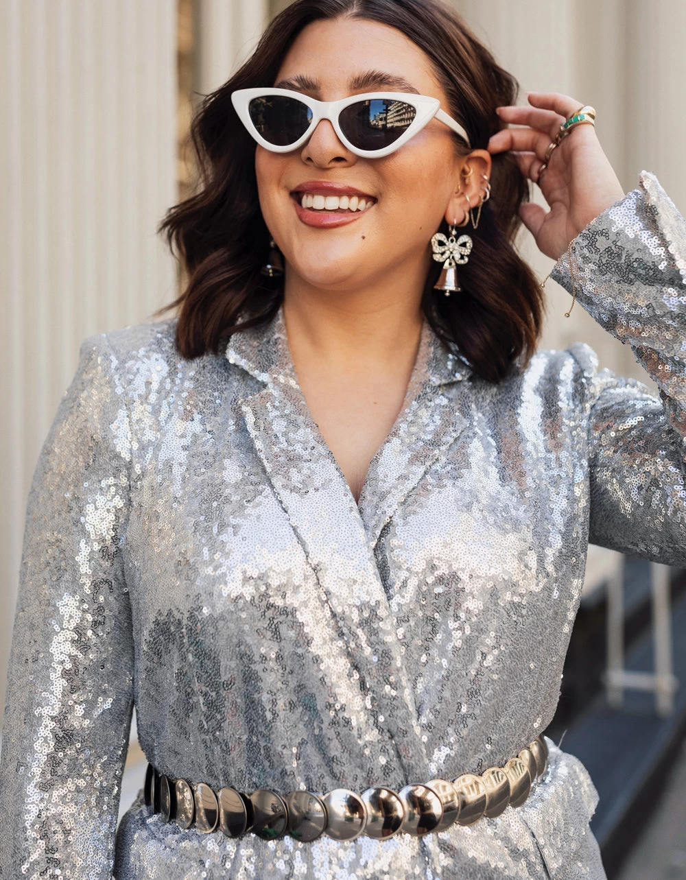 PRENUP BELL EARRINGS CRYSTAL - Image 2