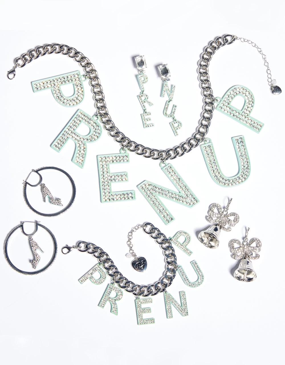 PRENUP BELL EARRINGS CRYSTAL - Image 5