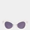 CROWN JEWEL SUNGLASSES WHITE