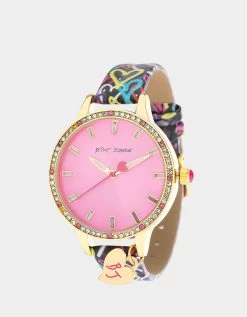BETSEY TIME HEARTS ABOUND WATCH MULTI
