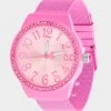 BETSEY TIME MESH STRAP WATCH PINK