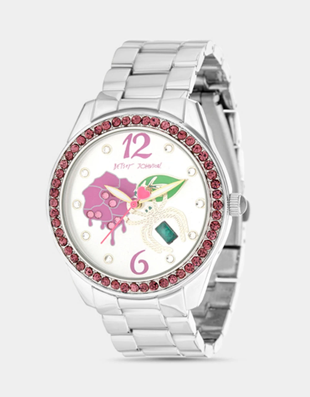 BETSEY TIME GARDEN CHARMS WATCH SILVER