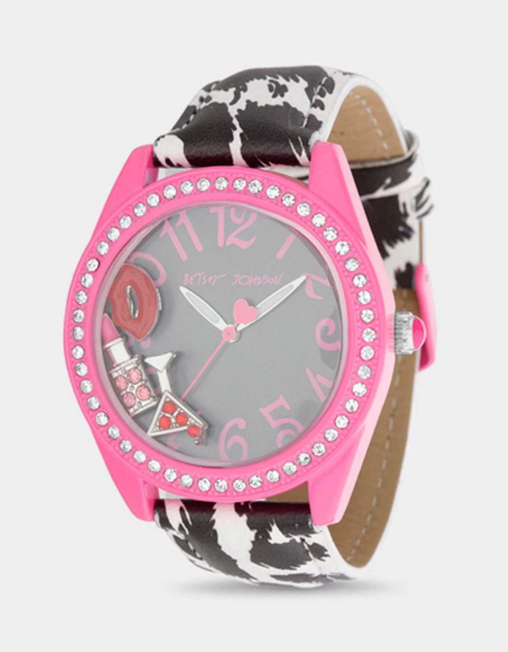 BETSEY TIME NIGHT OUT WATCH PINK/BLACK