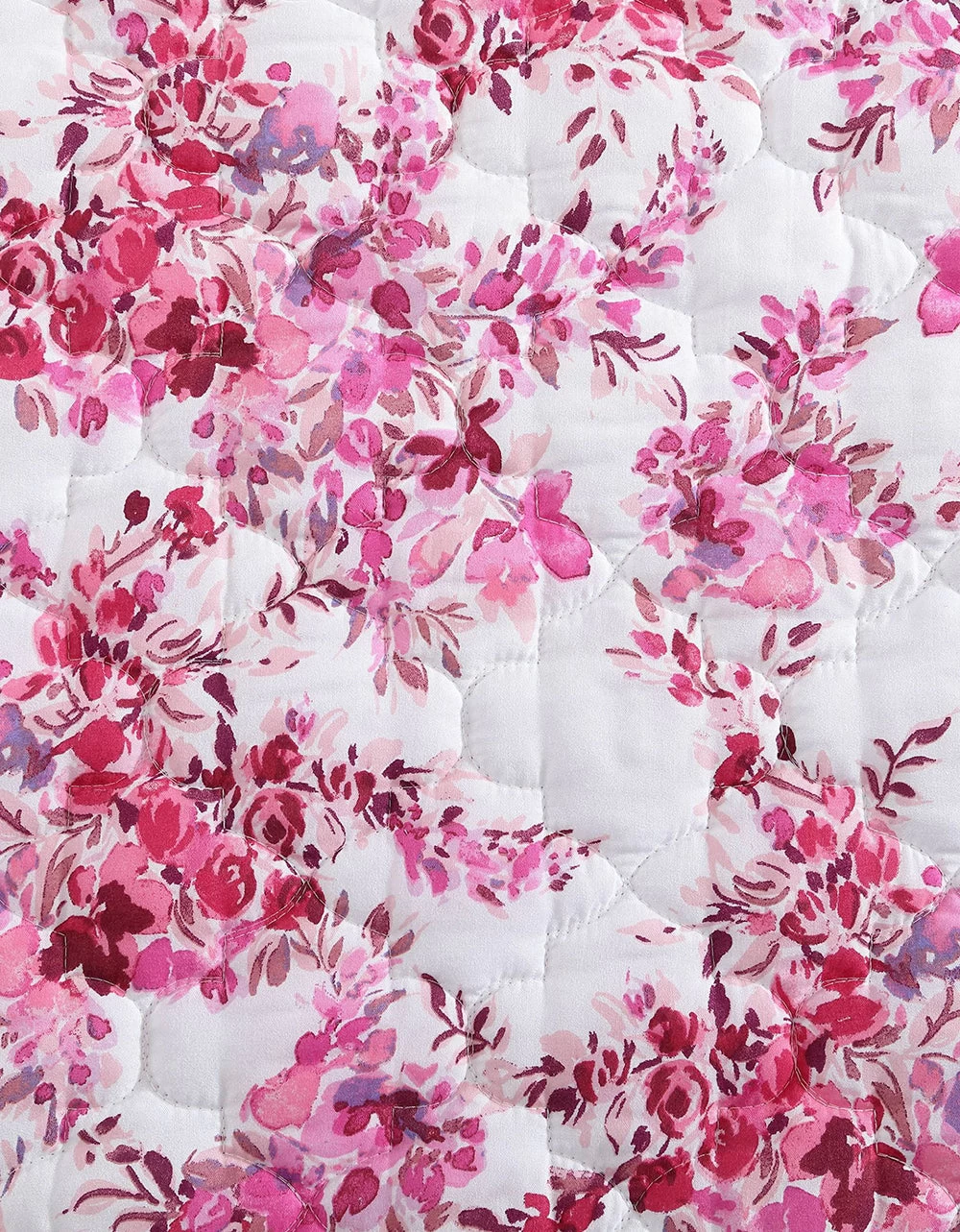 BETSEYS FLORAL VINEYARD TWIN QUILT SHAM SET PINK - Image 5