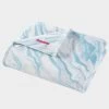 BETSEYS MARBLE BLUE THROW BLANKET MULTI